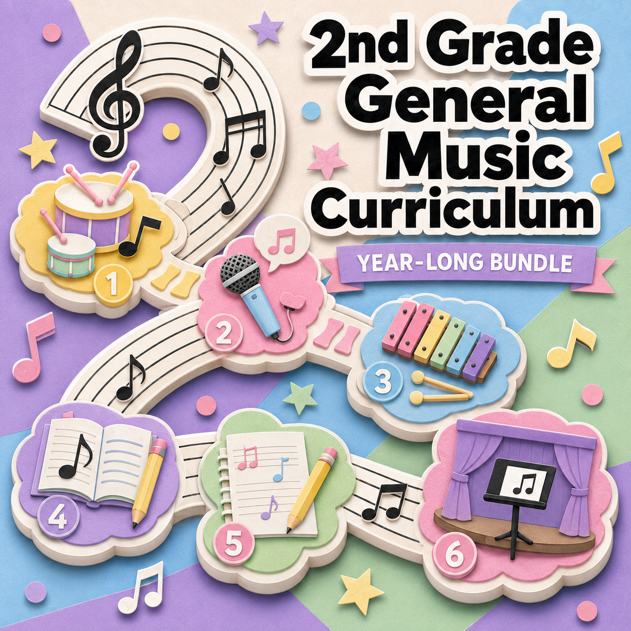 2nd Grade General Music Curriculum: Year-Long Bundle