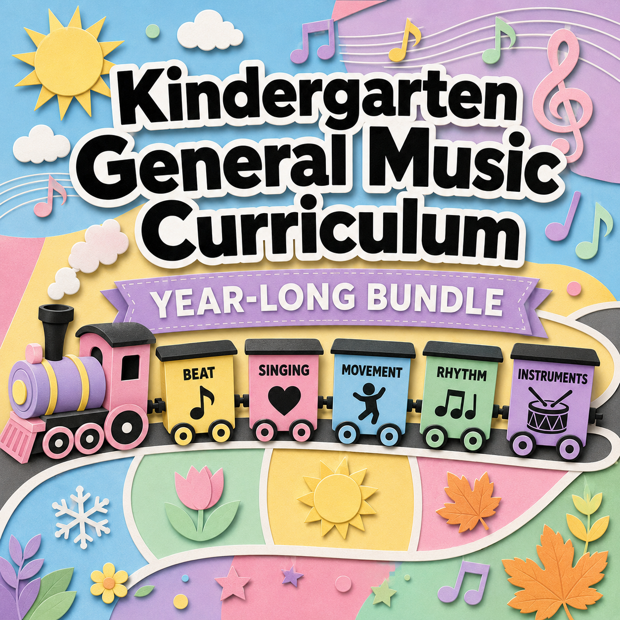 Kindergarten General Music Curriculum: Year-Long Bundle