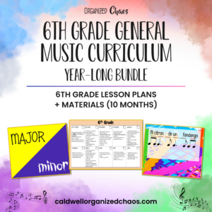 6th Grade General Music Curriculum: Year-Long Bundle