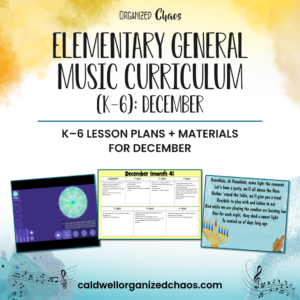 Elementary General Music Curriculum (K-6): December