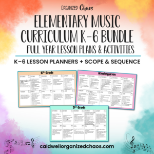 Elementary Music Curriculum K-6 Bundle - Full Year Lesson Plans & Activities