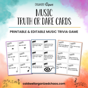 Music Truth or Dare Cards