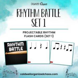 Rhythm Battle Set 1: projectable rhythm flash cards