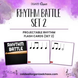Rhythm Battle Set 2: projectable rhythm flash cards