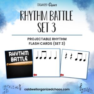 Rhythm Battle Set 3: projectable rhythm flash cards