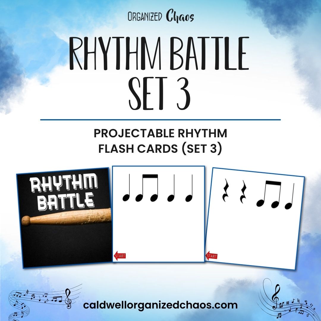 Rhythm Battle Set 3: projectable rhythm flash cards