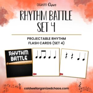 Rhythm Battle Set 4: projectable rhythm flash cards