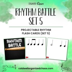 Rhythm Battle Set 5: projectable rhythm flash cards